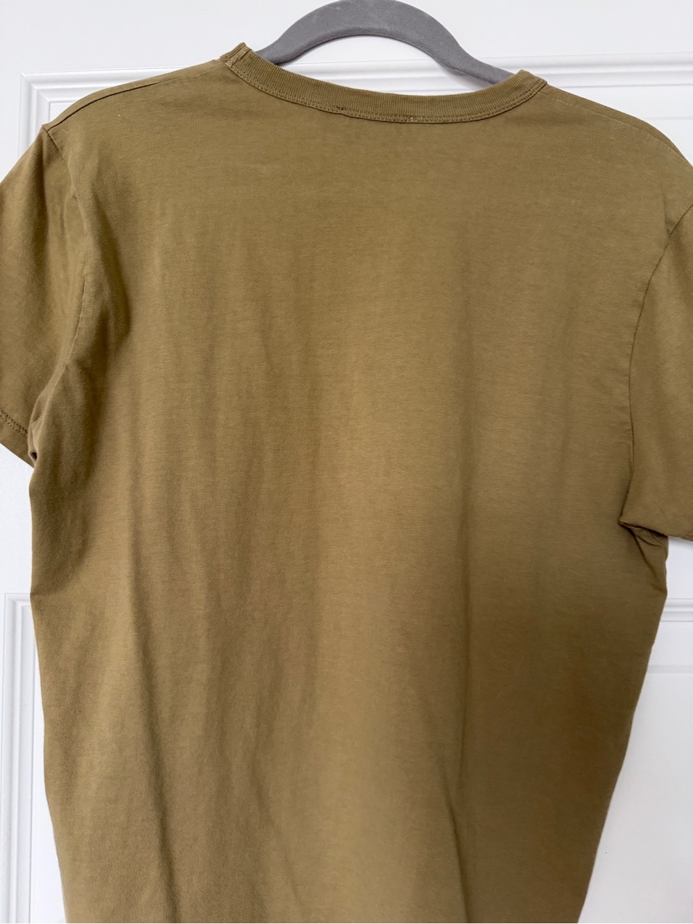 MAISON KITSUNE Olive Green Fox Patch Short Sleeve Tee - Picture 3 of 3